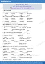 Đề thi học kì 2 Tiếng Anh 8 English Discovery - Đề số 2